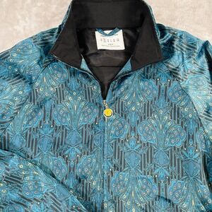 Urban Outfitters Mens Paisley Jacket Full Zip Athletic Style Size S Unisex